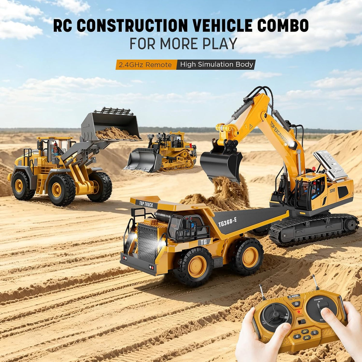 11-Channel Remote Control Excavator