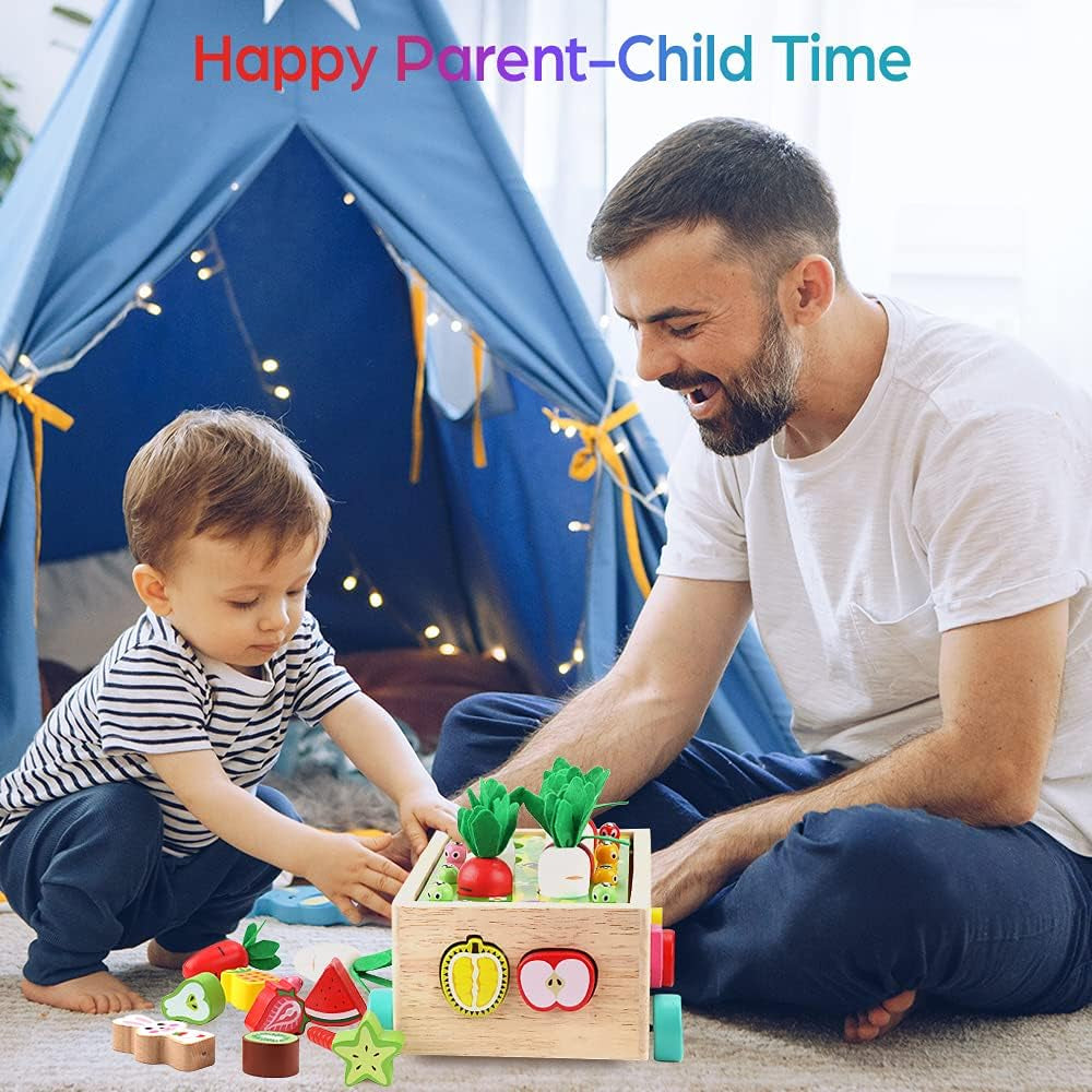 Montessori Wooden Educational Shape Sorting Toys, Ages 1-3
