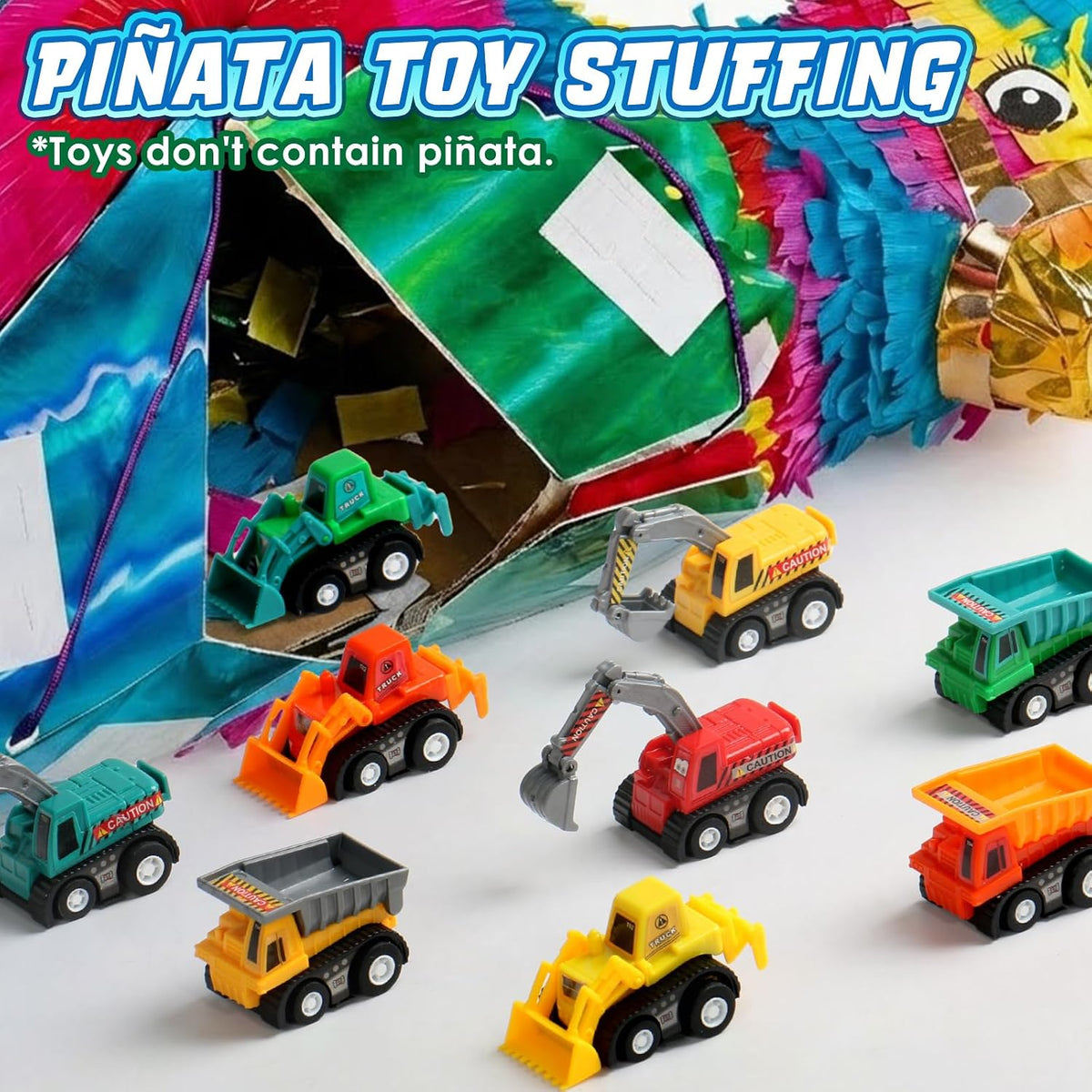 Mini Pull Back Construction Cars