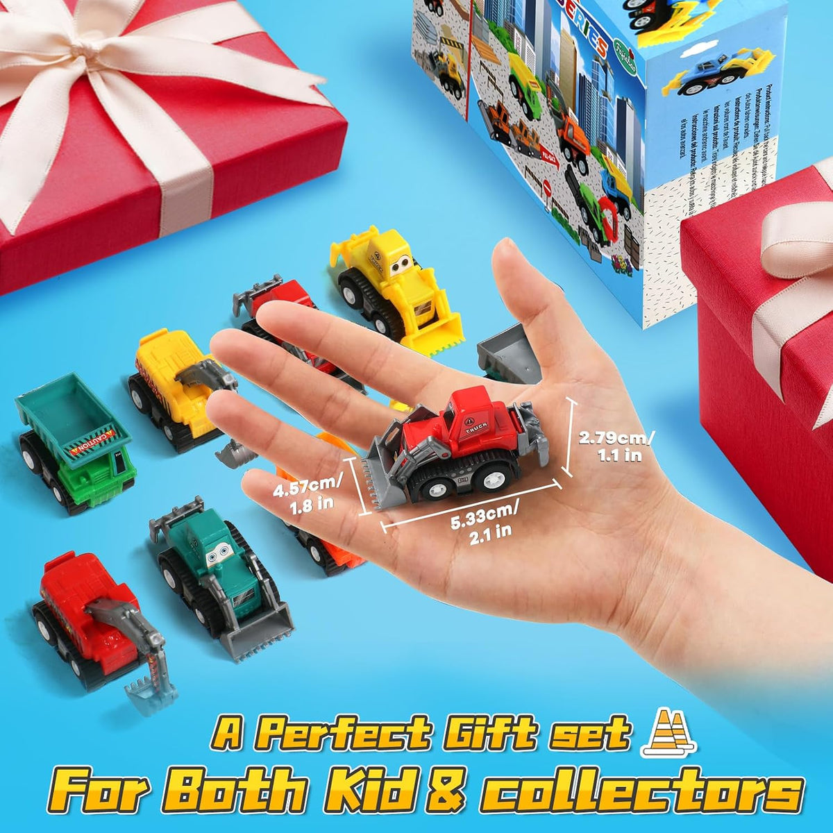 Mini Pull Back Construction Cars